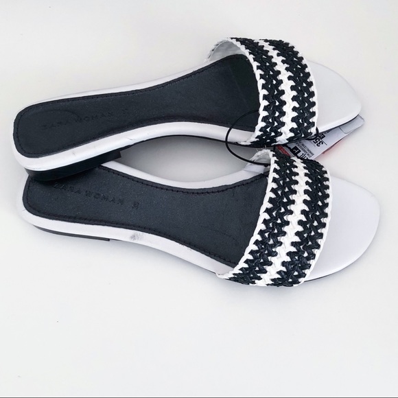 NWT Zara woven strap slide sandals size 5 - Picture 4 of 8